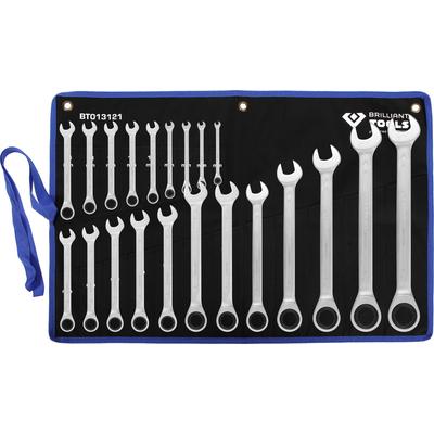 Brilliant Tools Ratschenringschlüssel-Satz, 21-tlg, 6 - 32 mm Ratschen-Ringschlüsselsatz BT013121 Image