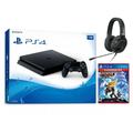 Sony PlayStation 4 Slim Ratchet & Clank Bundle 1TB PS4 Gaming Console Jet Black with Mytrix Chat Headset