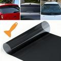 Car Front Windscreen Black Transparent Solar Film Anti-UV Sun Shade 140*25CM