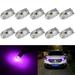 10 x Canbus T10 194 168 W5W 3030 2 LED SMD Purple Car Side Wedge Light Lamp Bulb