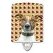 Caroline s Treasures KJ1204CNL Fall Leaves Jack Russell Terrier Ceramic Night Light 6x4x3 multicolor