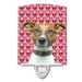 Caroline s Treasures KJ1190CNL Hearts Love and Valentine s Day Jack Russell Terrier Ceramic Night Light 6x4x3