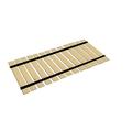 The Furniture King Wood Bed Slats Queen Size Closely Spaced For Specialty Bed Types Custom Width with Black Strapping Bed Frame Support Plank Boards 63.75 Wide