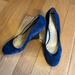 Nine West Shoes | Blue Suede Shoes! Make Priscilla Proud In These Sexy Heels! | Color: Blue | Size: 8