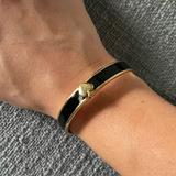 Kate Spade Jewelry | Kate Spade Black Enamel Cuff Bracelet | Color: Black/Gold | Size: Os