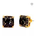 Kate Spade Accessories | Kate Spade New York Glitter Crystal Square Earrings | Color: Black/Gold | Size: Os