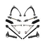 2007-2008, 2010 GMC Yukon XL 1500 Front Control Arm Ball Joint Tie Rod and Sway Bar Link Kit - TRQ