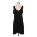 American Eagle Outfitters Casual Dress - A-Line Scoop Neck Sleeveless: Black Print Dresses - Women's Size Small