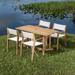 Odyssey 5pc Folding Table and Teak Chairs