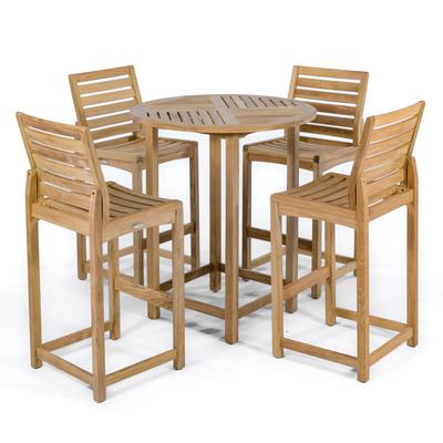 5pc Laguna Outdoor Teak Pub Set