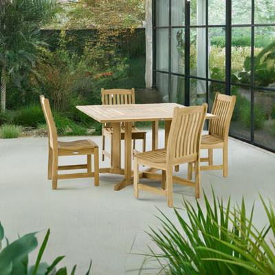 5 pc Veranda Pyramid Teak Dining Set