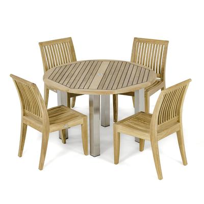 Laguna 5 piece Umbrella Ready Dining Set