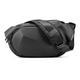 Sling Shoulder Bag, Hard Shell Sling Backpack Water-Resistant Crossbody Bags Biking Walking Travel Causal Daypack, Black, L, Daypack Backpacks