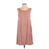 American Eagle Outfitters Casual Dress - A-Line Scoop Neck Sleeveless: Orange Print Dresses - Women's Size Small