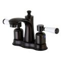 Kingston Brass FB7615DPL 4 in. Centerset Bathroom Faucet, Oil Rubbed Bronze - Kingston Brass FB7615DPL