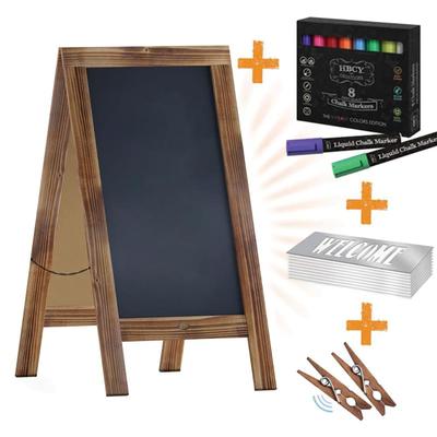 Flash Furniture HGWA-GD1I-CRE8-942315-GG Double-Sided Magnetic Chalkboard Easel - 20