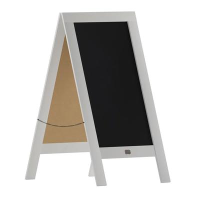 Flash Furniture HGWA-GDI-CRE8-754315-GG Double-Sided Magnetic Chalkboard Easel - 20" x 40", Pine Wood, White, White Pine Wood