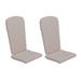 Flash Furniture JJ-CSN14501-CREAM-2-GG Seat Cushion for High Back Patio Chairs - 19 1/4"W x 47 1/4"D x 2"H, Polypropylene, Cream, Beige
