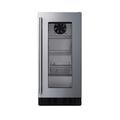 Summit ASDG1521 15" W Undercounter Refrigerator w/ (1) Section & (1) Door, 115v, Silver