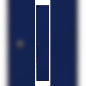 Bisley Garderobenschrank Office, 1 Abteil, 1 Fach, Farbe oxfordblau, abschließbar, Maße (HxBxT): 1.802 x 305 x 305 mm