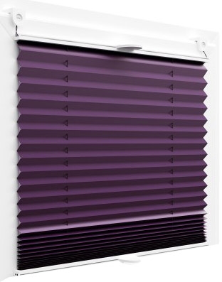 Plissee Faltrollo inkl. Klemmträger beere 115x100 cm Jalousie Image