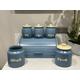 Blue Tea Coffee Sugar Canisters sets kitchen storage containers jars