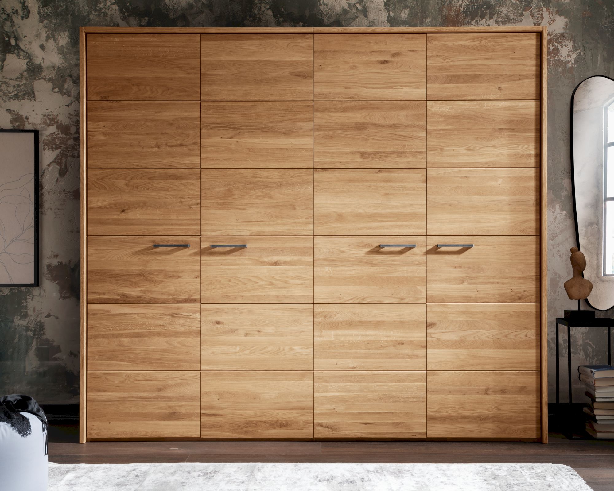 Massivholz »Wild« Drehtürenschrank Drehtürenschrank / 3-türig / 185,1 x 60,4 x 218,5 cm