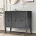 Accent Storage Cabinet Wooden Cabinet with Adjustable Shelf, Antique Gray, Entryway, Living Room, Bedroom