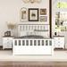 3-Pieces Bedroom Sets with Queen/Full Platform Bed and Two Nightstands