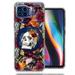 MUNDAZE Motorola One 5G Romance Is Dead Valentines Day Halloween Skull Floral Autumn Flowers Double Layer Phone Case Cover