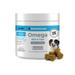 Shed Defender Omega Skin & Coat Soft Chew Supplements for Dogs - Reduce Shedding Omega 3 Fish & Krill Oil Deshedding Healthy Soft Shiny Hair Hot Spot & Dry Itchy Skin Support Natural