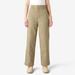 Dickies Women's Relaxed Fit Double Knee Pants - Khaki Size 12 (FPR12)