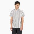 Dickies Men's Skateboarding Cooling Relaxed Fit Shirt - White/lotus/black Stripe Size S (WSSK8)