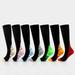 Minifaceminigirl 7 Pair Compression Socks for Women Men Circulation 20-30mmhg Compression Socks for Running Nurse Swelling Travel Flight