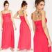 Free People Dresses | Free People Santorini Linen Maxi Dress Long Tie 0 | Color: Pink | Size: 0