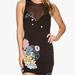 Free People Dresses | Free People L Large Womens Ikebana Illusion Bodycon Dress | Color: Black/Pink | Size: L