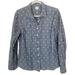 J. Crew Tops | J.Crew Womens M Blue Chambray Polka Dots Long Slee | Color: Blue | Size: M