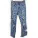 American Eagle Outfitters Jeans | American Eagle Outfitters Distressed Denim Hi-Rise Jegging Crop Jeans In Blue | Color: Blue | Size: 2