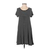 Old Navy Casual Dress - A-Line: Black Stripes Dresses - Women's Size Small