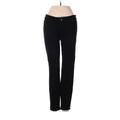 Joe's Jeans Jeggings - Mid/Reg Rise Straight Leg Boyfriend: Black Bottoms - Women's Size 26 - Black Wash