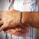 Bracelet ouvert en fil de fer barbelé à manches géométriques pour hommes ligne d'épine de