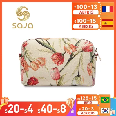 Saja sacs pour femmes tapisserie sac à bandoulière tulipe motif floral sac à main sac à main sac de