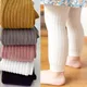Pantalon Mi-Saison en Coton pour Bébé Fille Legging pour Nouveau-né Couleur Unie Convient pour