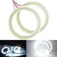 Ampoules antibrouillard LED COB Angel Eyes pour voiture anneaux lumineux Halo anneau circulaire