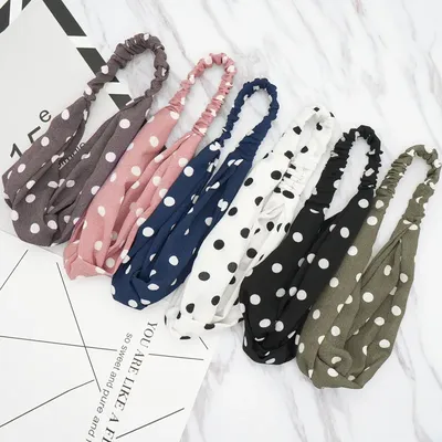 Bandeau élastique à nœud pour femmes turban à la mode accessoires pour cheveux ronds pour filles