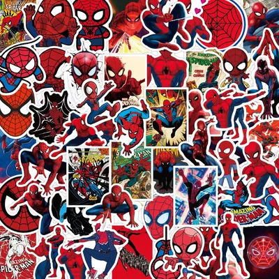 10/30/50Pcs Disney Marvel Spiderman Autocollants Anime Les Vengeurs Autocollants BRICOLAGE
