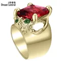 DreamCarnival-Grands anneaux dorés pour femmes bijoux gothiques cadeau décontracté pour femme