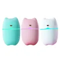 Petit humidificateur d'air compact au design d'oreille de chat diffuseur de brume deux modes de