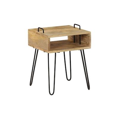 vidaXL Nachttisch Massivholz Mango 40×34×47 cm