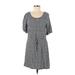 Old Navy Casual Dress - Popover: Blue Marled Dresses - Women's Size X-Small